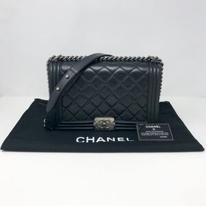 Chanel New Medium Le Boy Lambskin Flap
